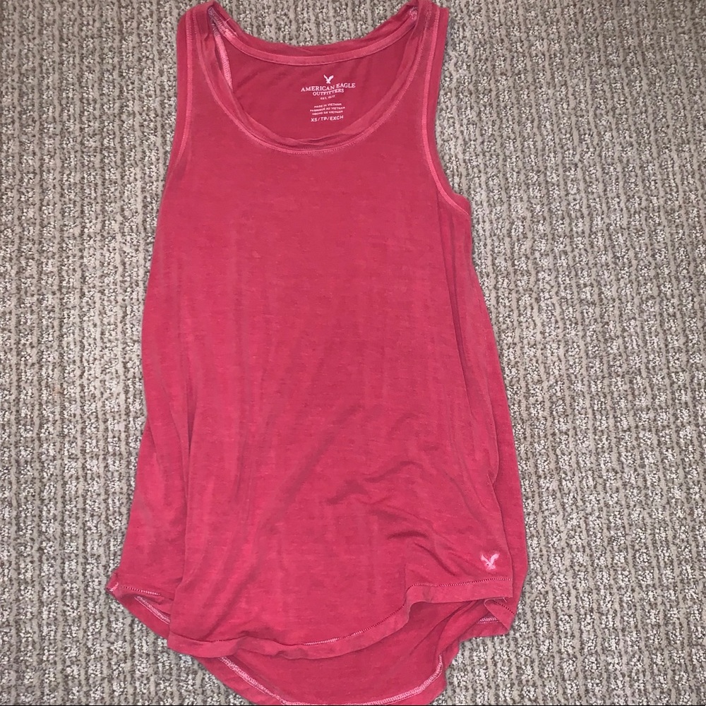Red tank top